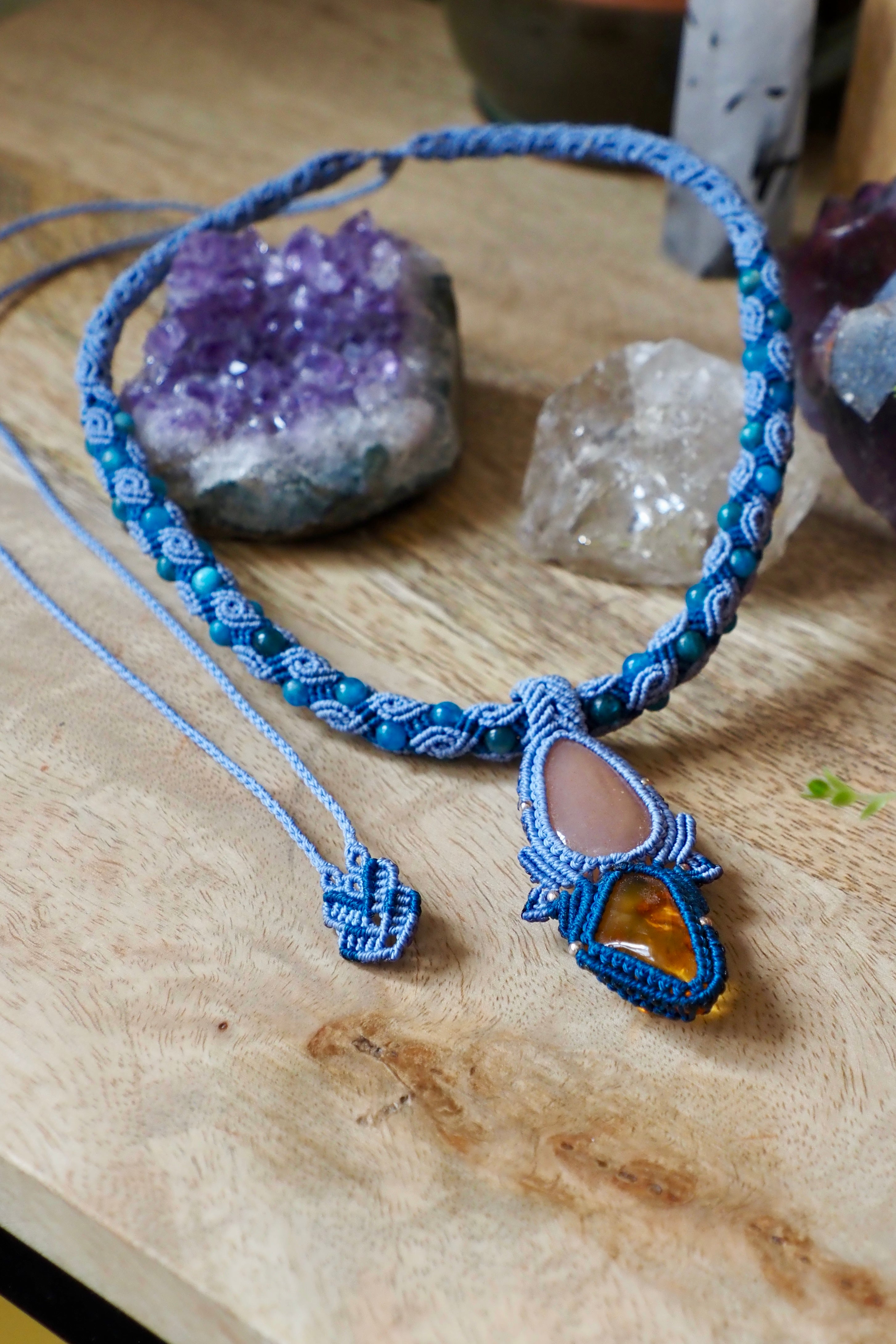 Sunstone § Amber Necklace