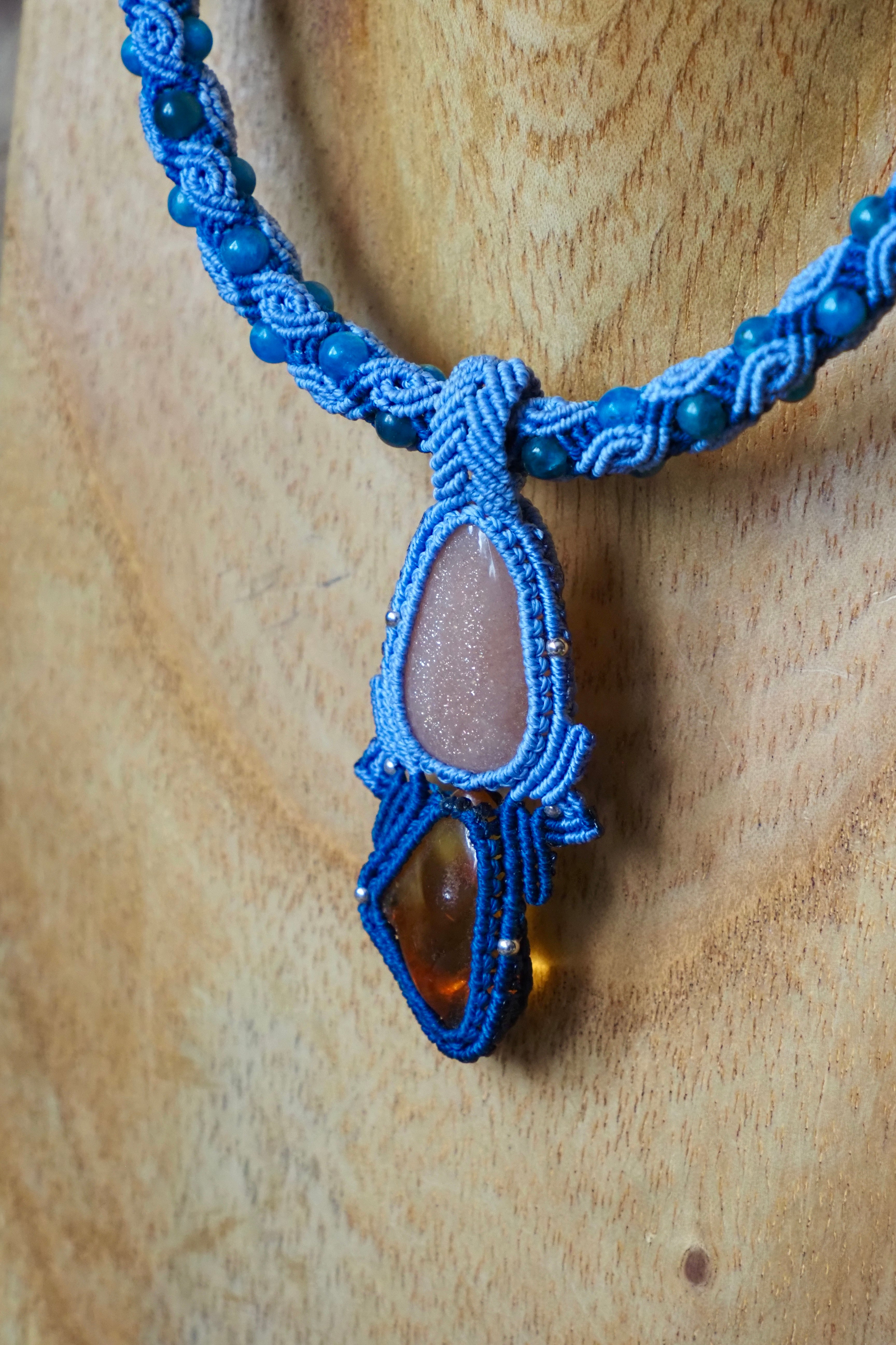 Sunstone § Amber Necklace