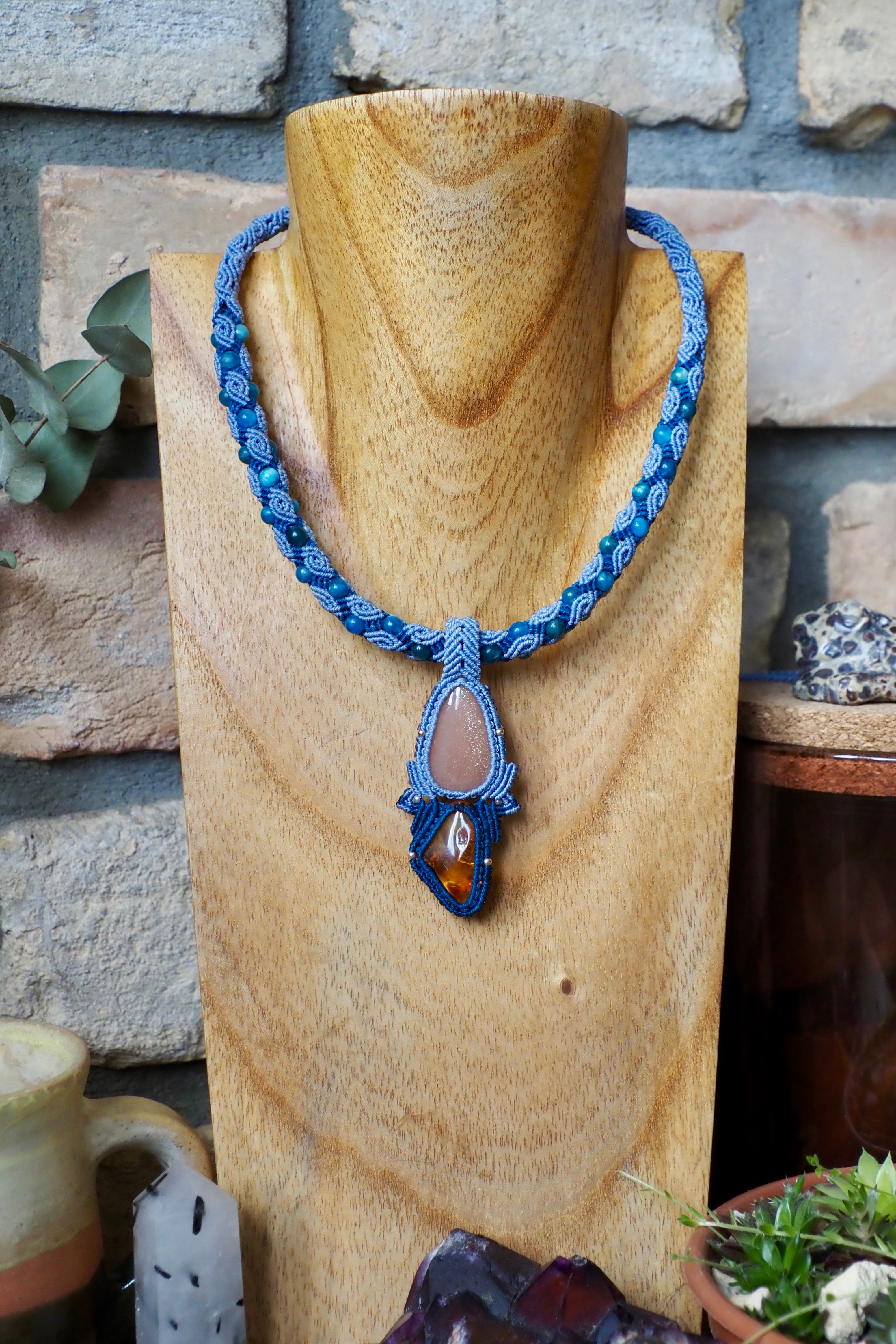 Sunstone § Amber Necklace