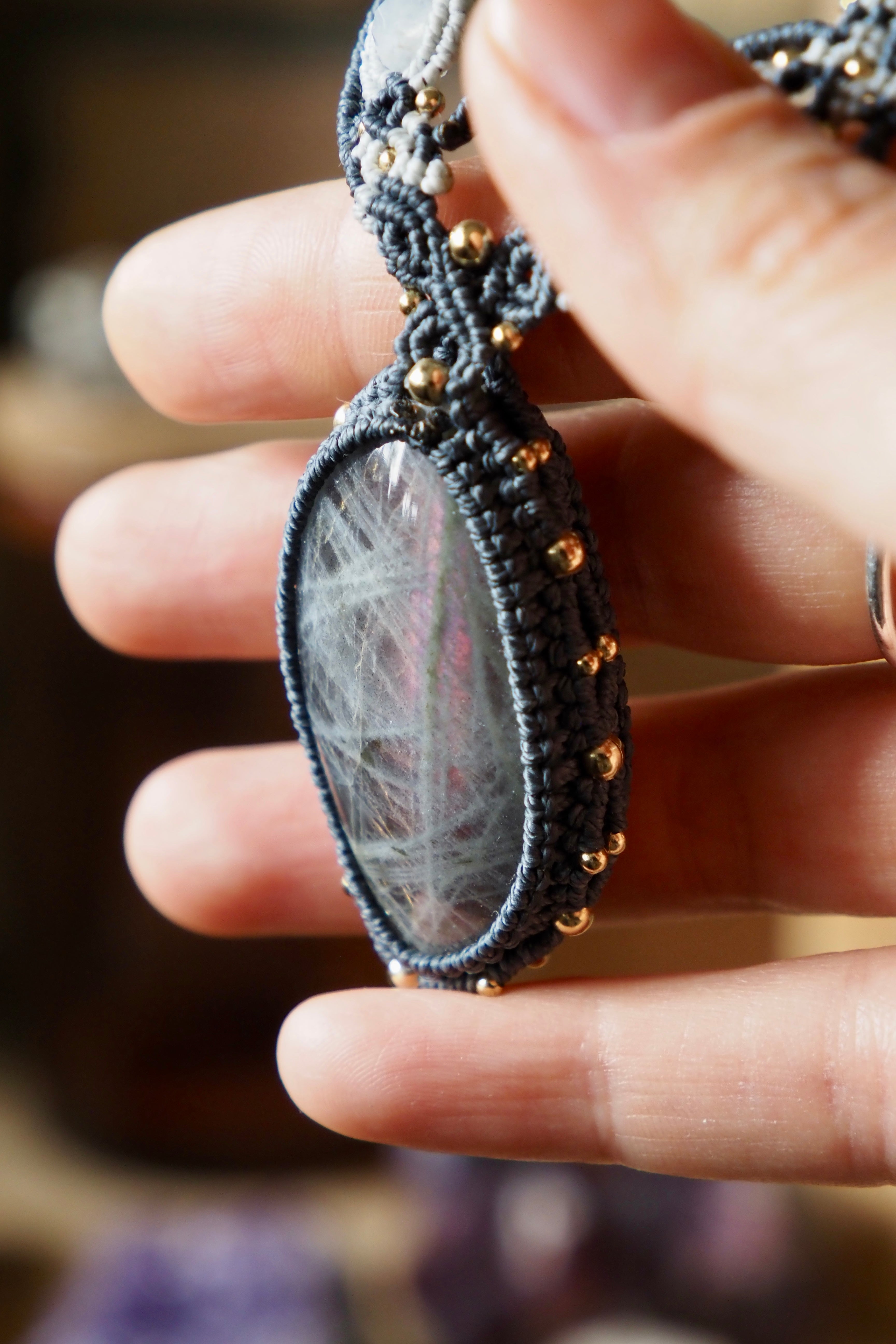 Light Grey Labradorite Necklace