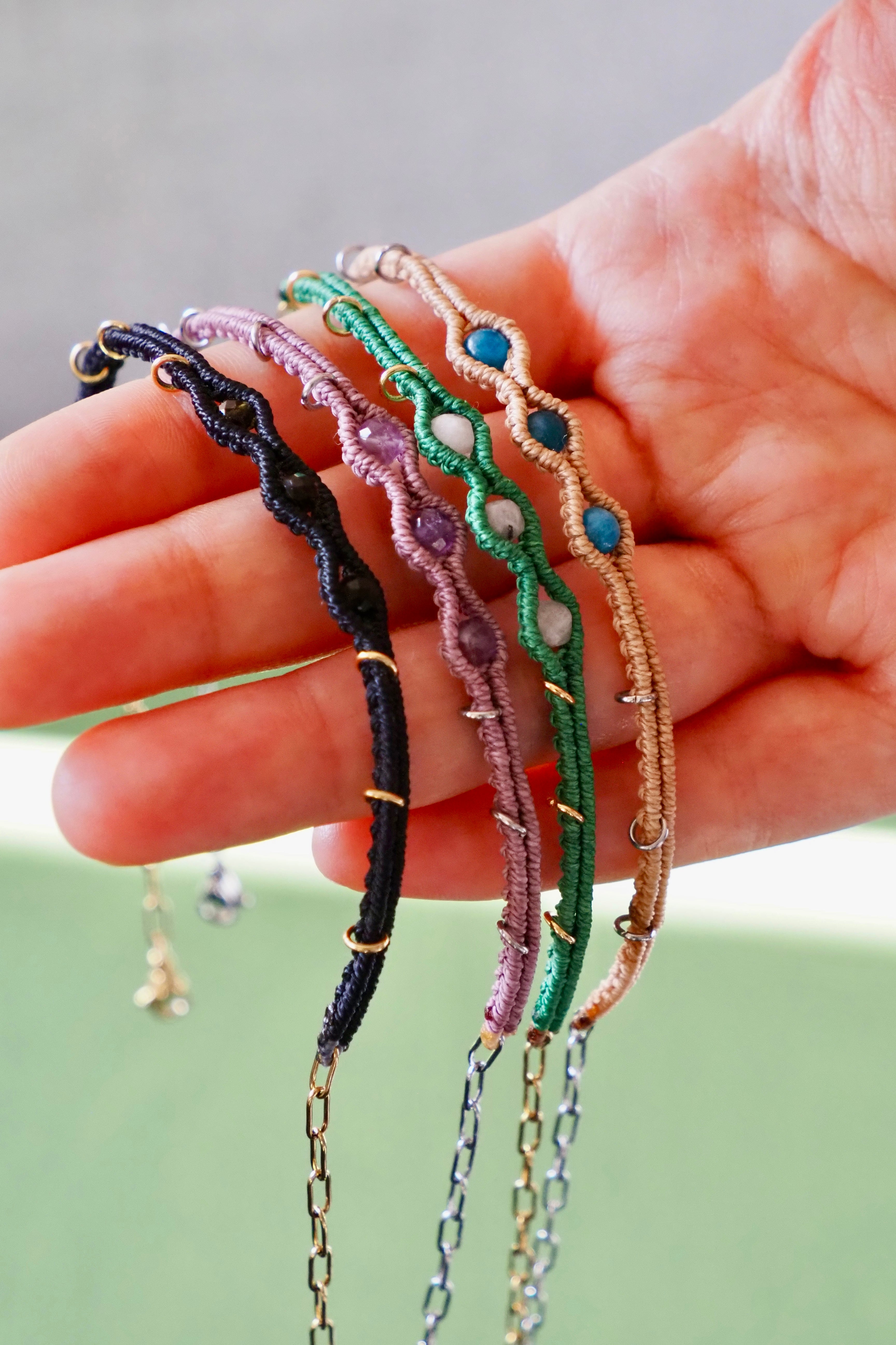 Line of Color Anklets