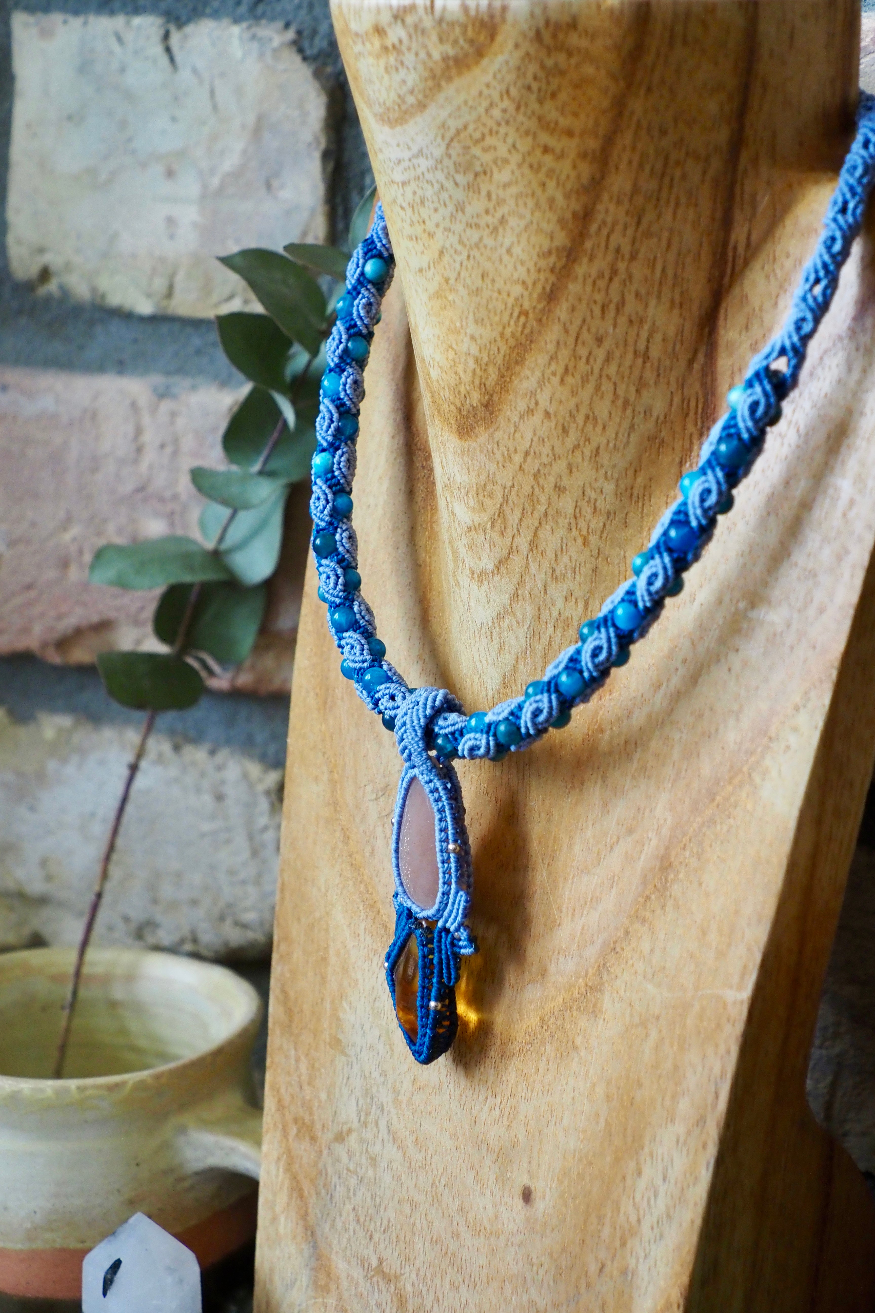 Sunstone § Amber Necklace
