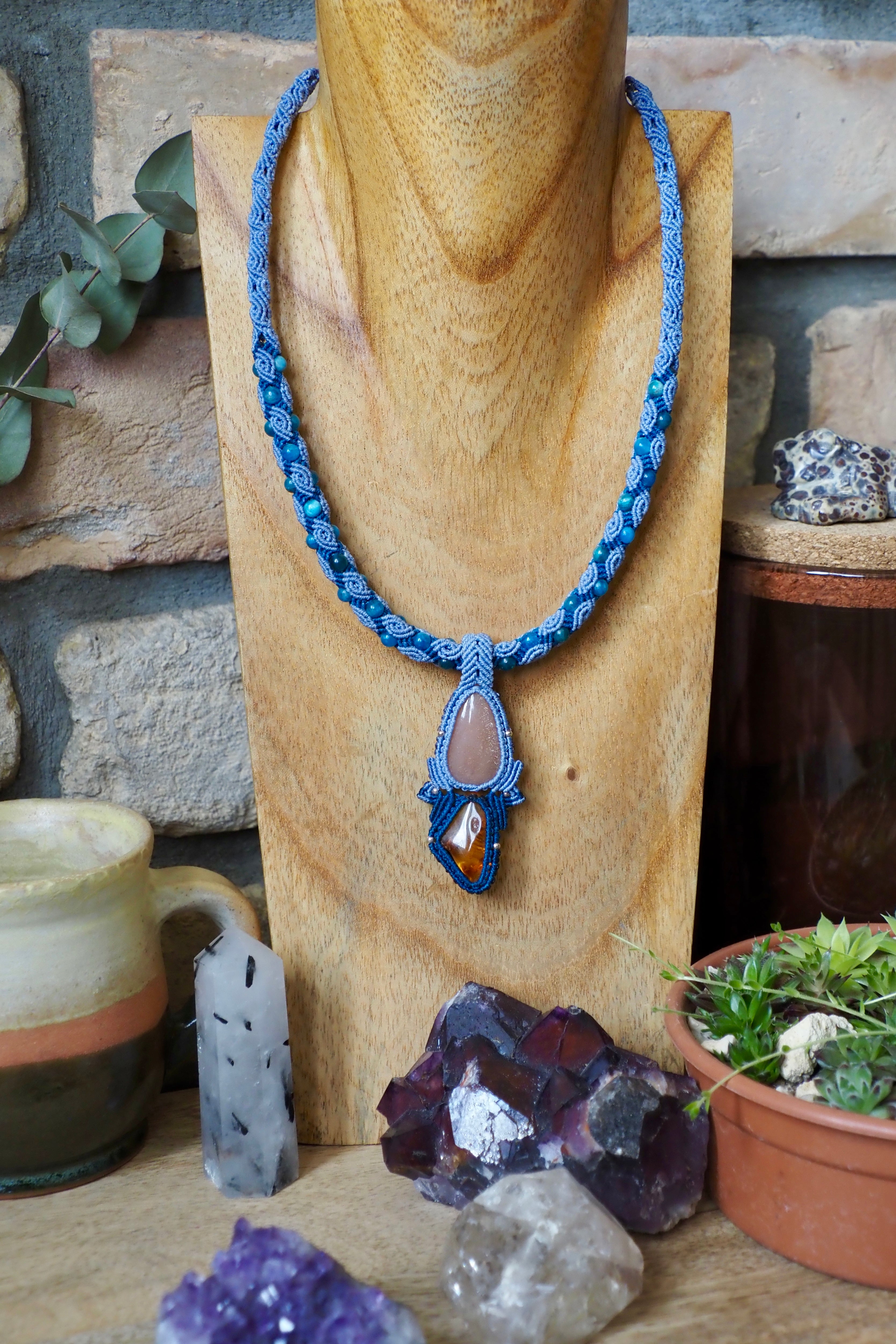 Sunstone § Amber Necklace