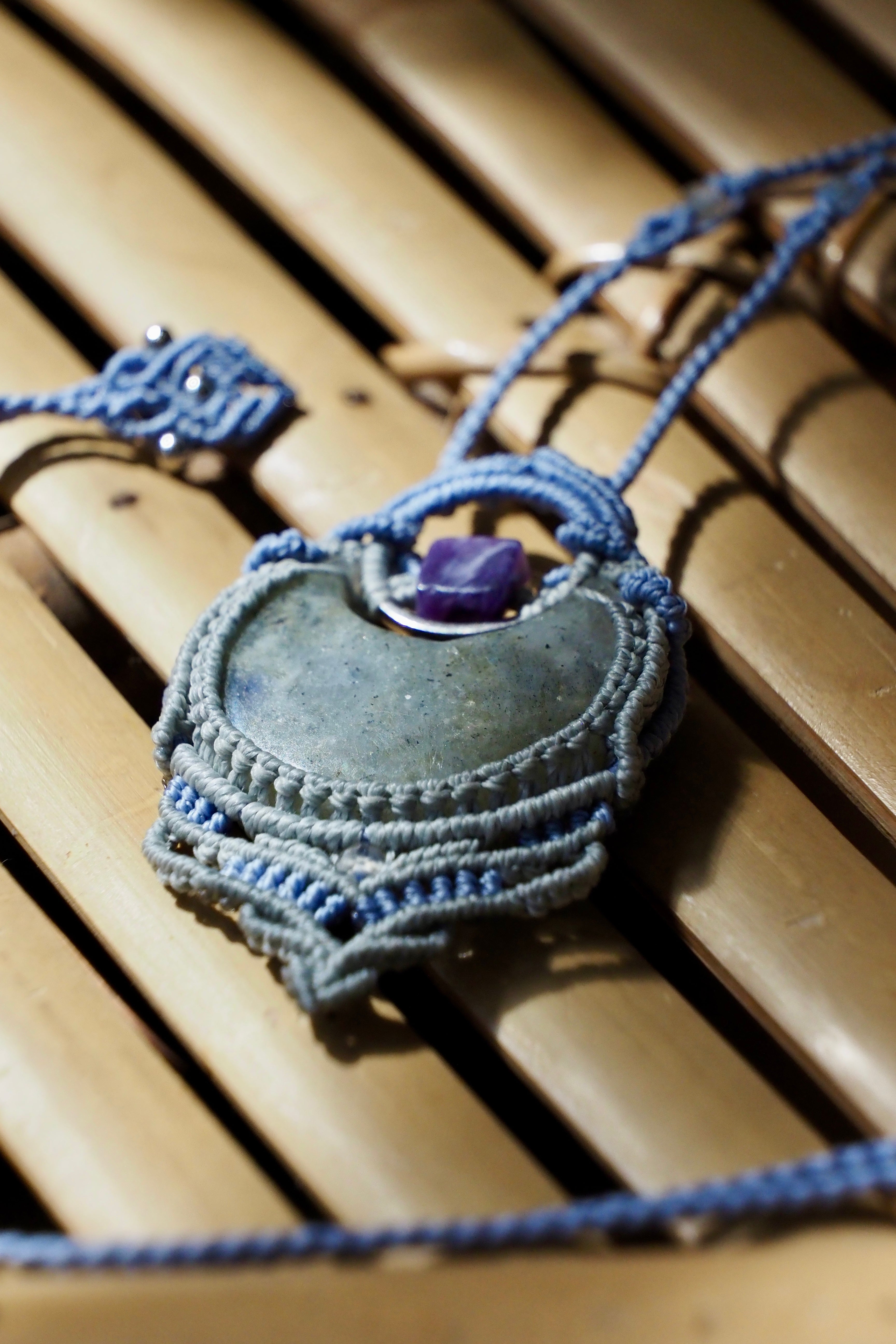 Labradorite Moon Necklace