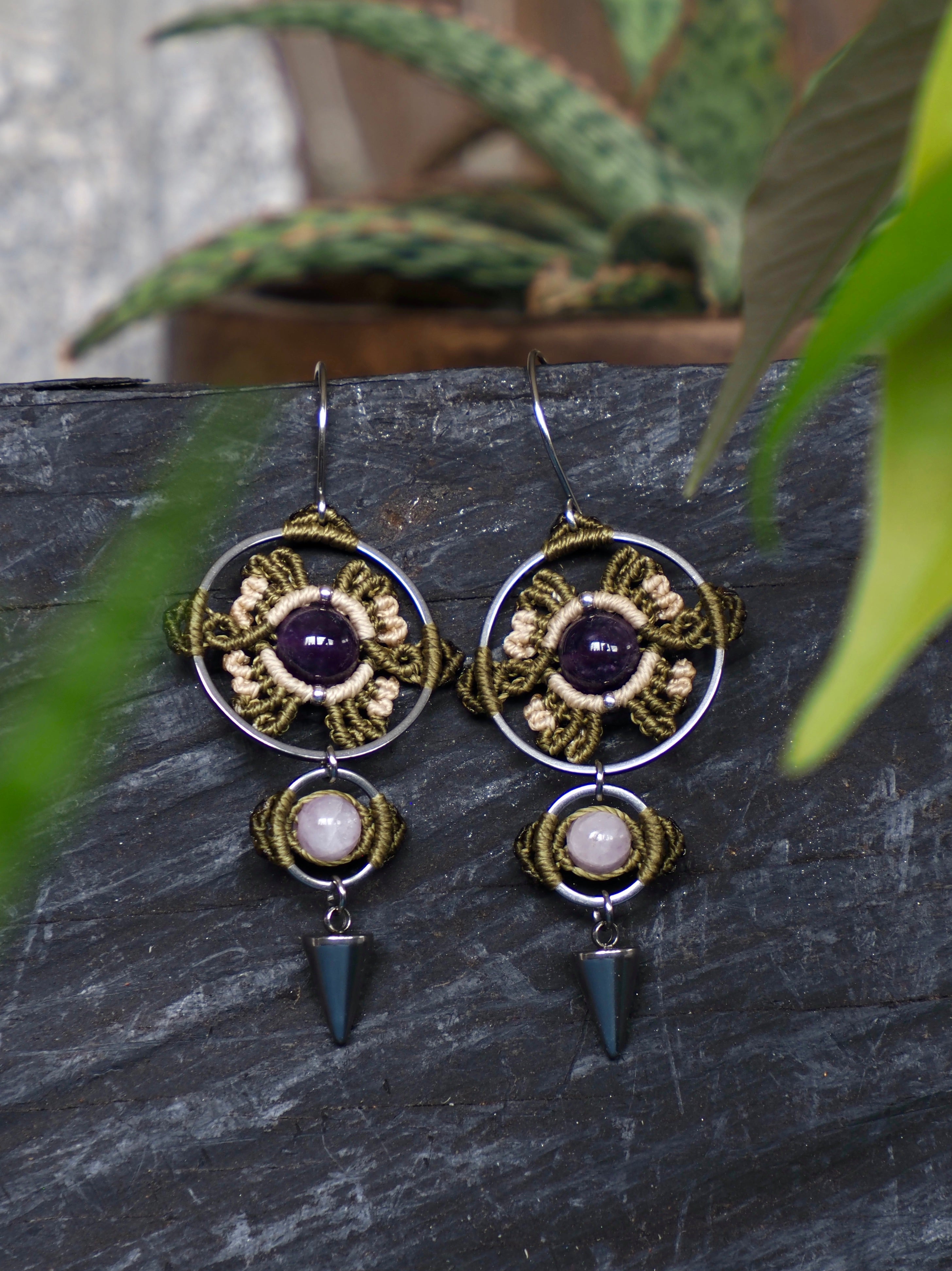 "The Eyes of Amethyst" Earrings