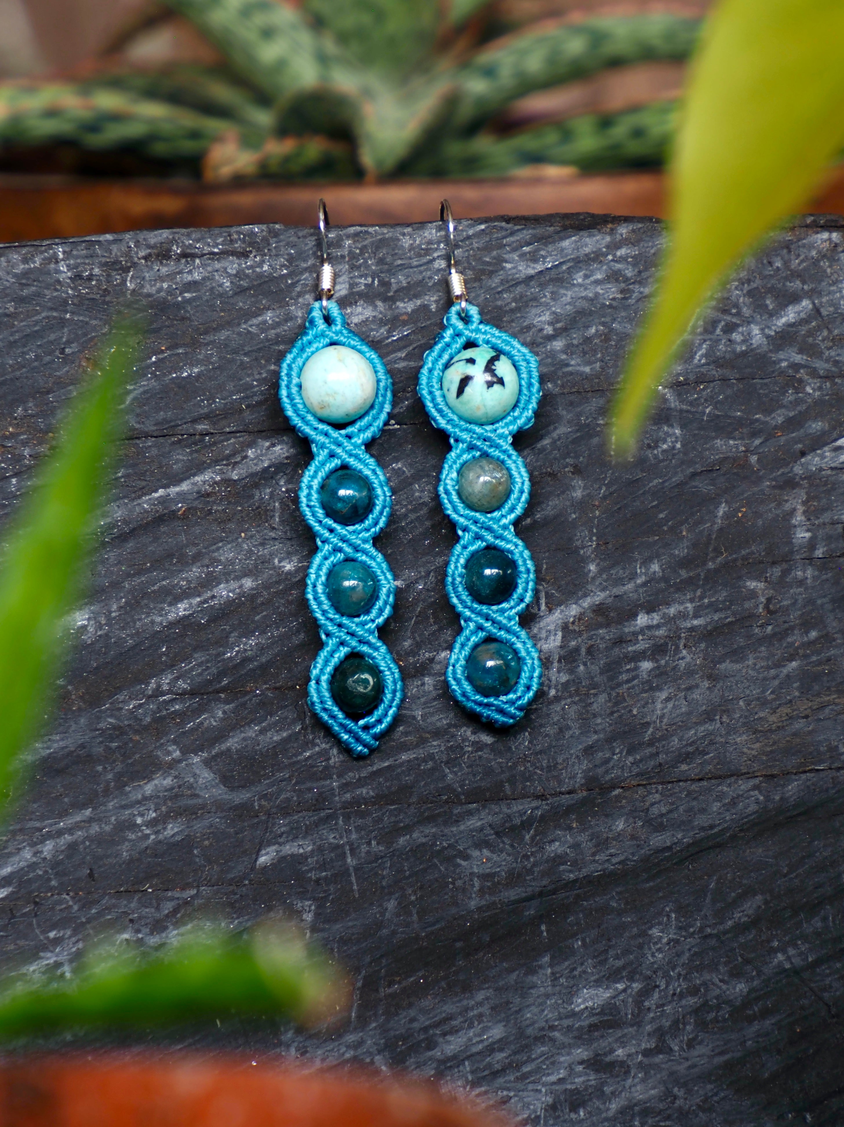 Blue Peas in a Pod Earrings