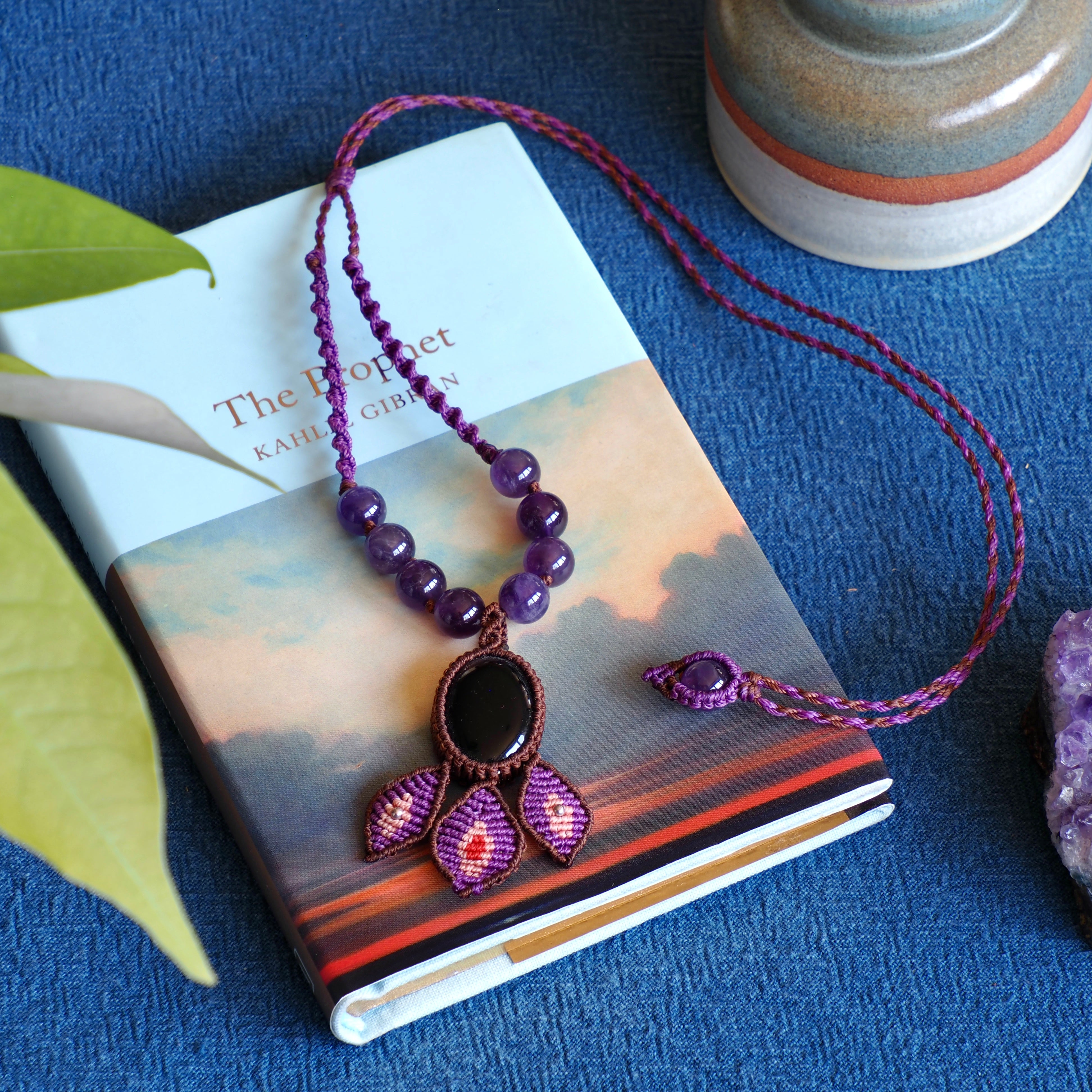 Purple Mayan Necklace