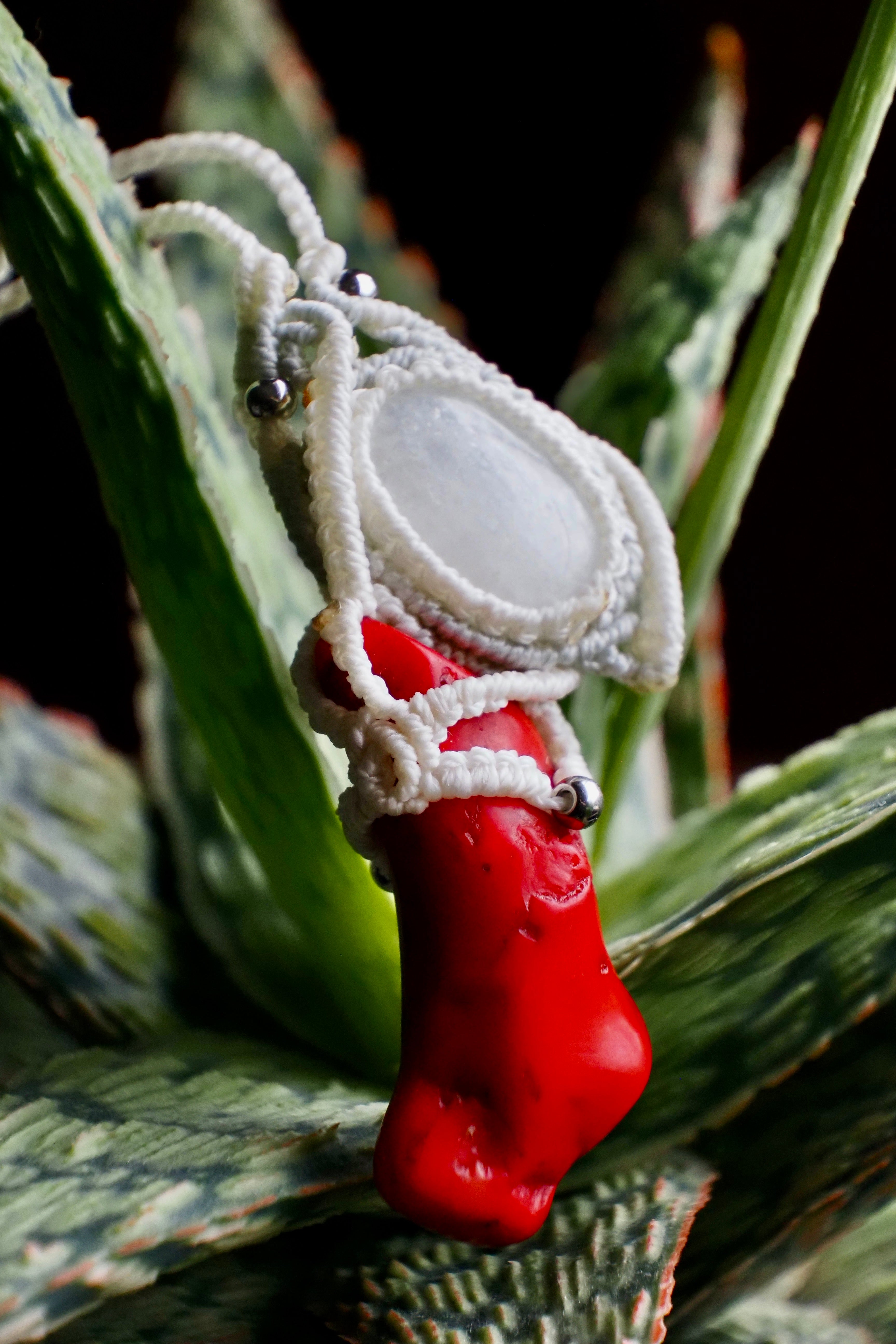 Moonlit Coral Necklace