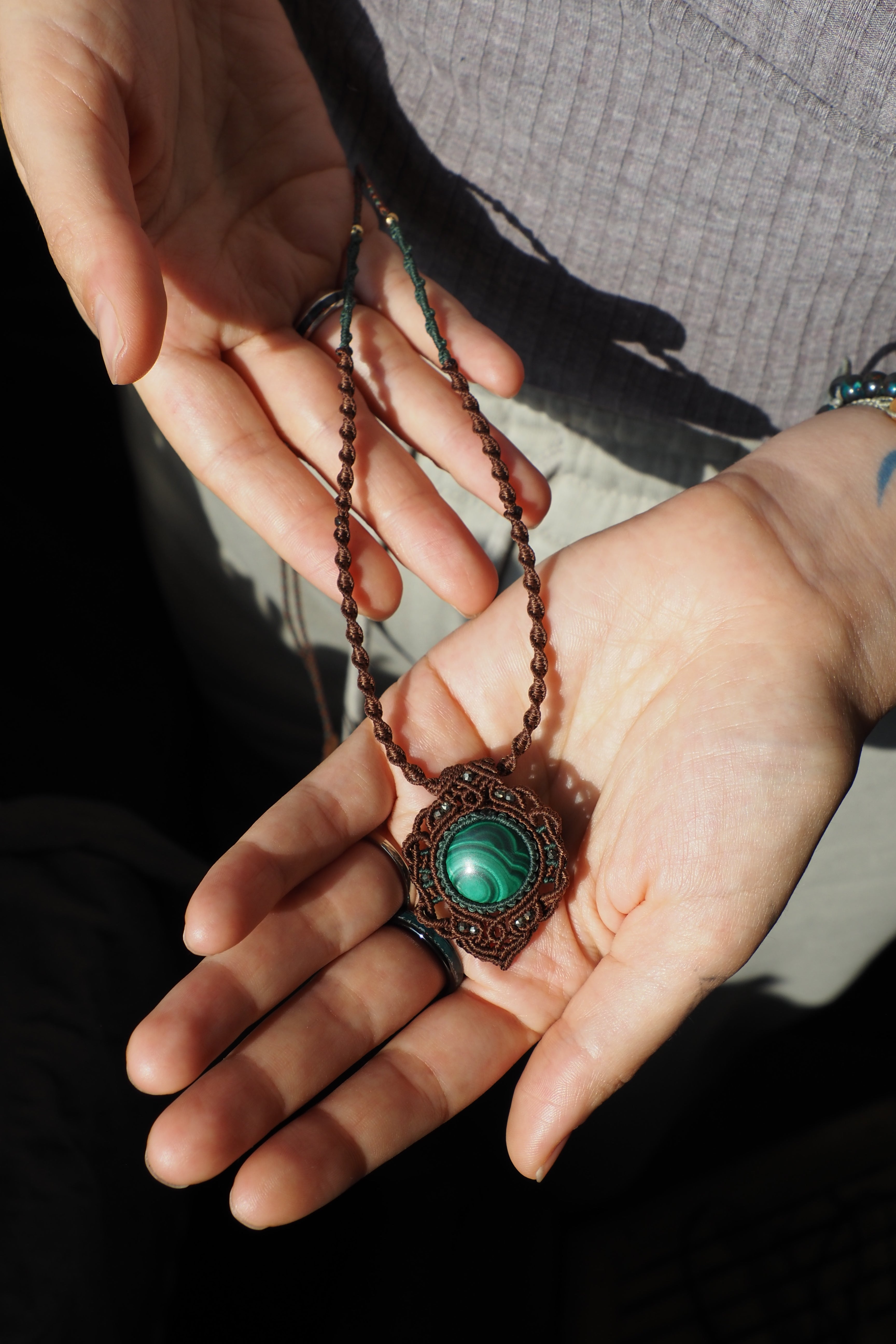 Malachite Dome Necklace