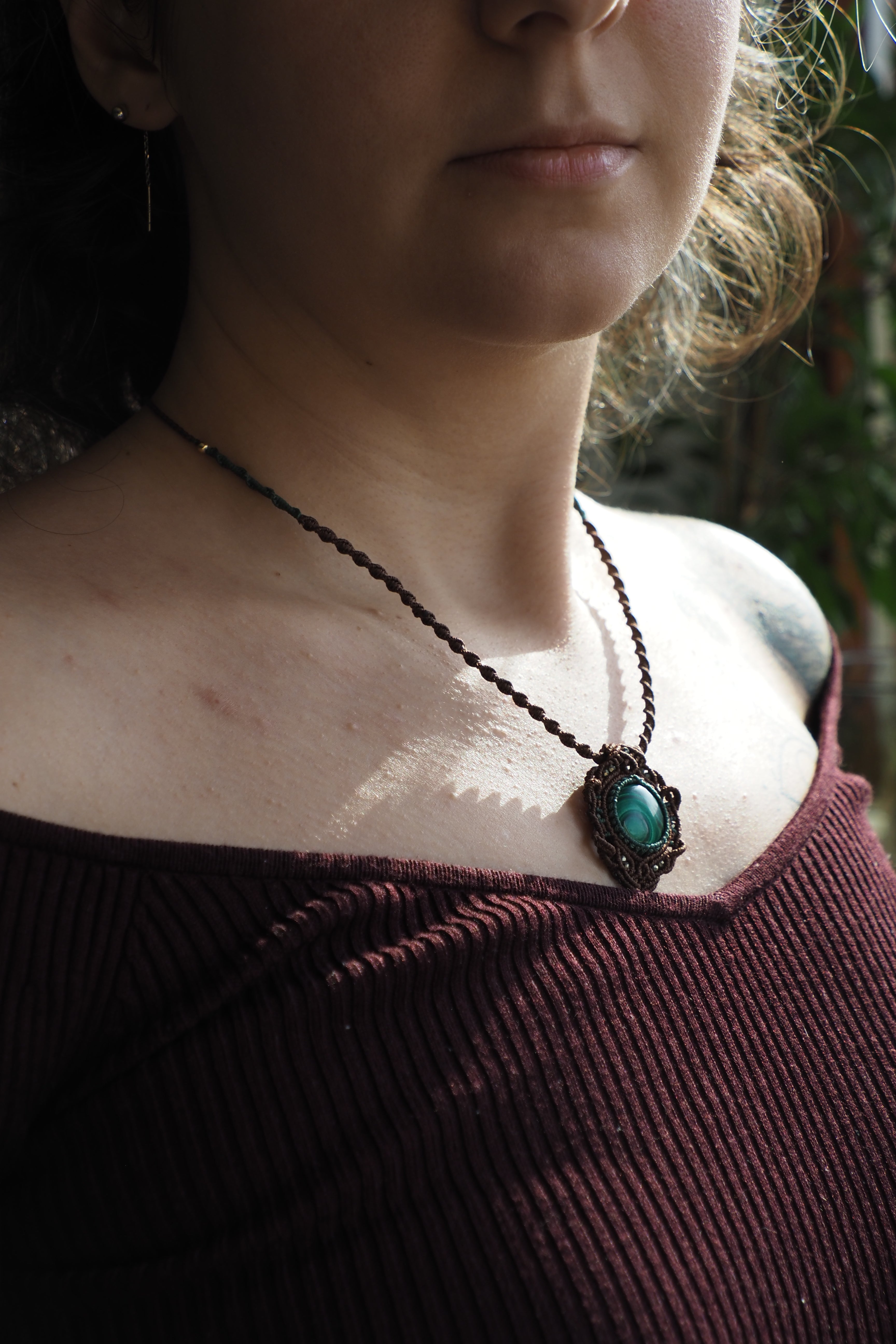 Malachite Dome Necklace